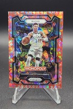 2023-24 Panini Prizm Monopoly #49 Giannis Antetokounmpo Red Free Parking Prizm🔥