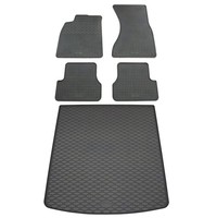 Gummi FußMatten Kofferraumwanne FüR Audi A6 C7 4G 2011-2018 Im Set Gummimatten
