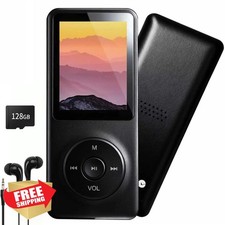 128GB MP3 Player Bluetooth Kids Music Player Speaker Voice Recorder E-Book