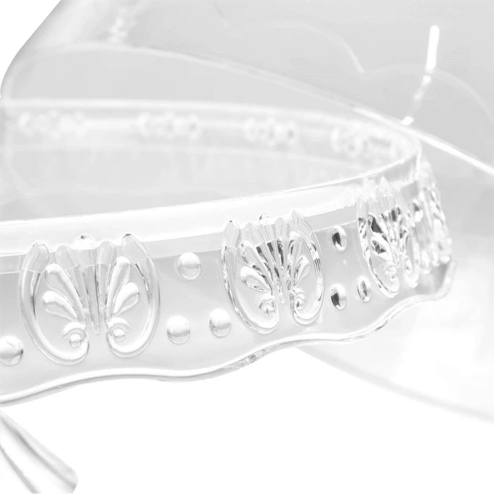 Cake Stand With Dome Cover clear cake stand with lid wedding functions cake set - Image 3 of 4