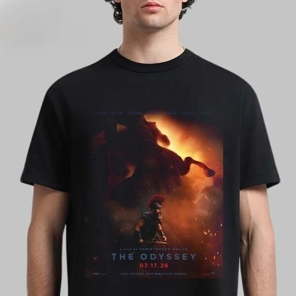 Christopher Nolan The Odyssey 2026 Epic Film Movie Poster Graphic T-Shirt