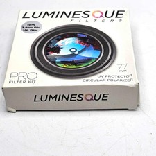 Luminesque 77mm Circular Polarizer and UV Slim PRO Filter Kit