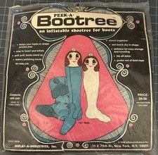 Vintage Inflatable Peek A Bootree Boot Shapers Boot Trees Forms New NOS 1968 60s