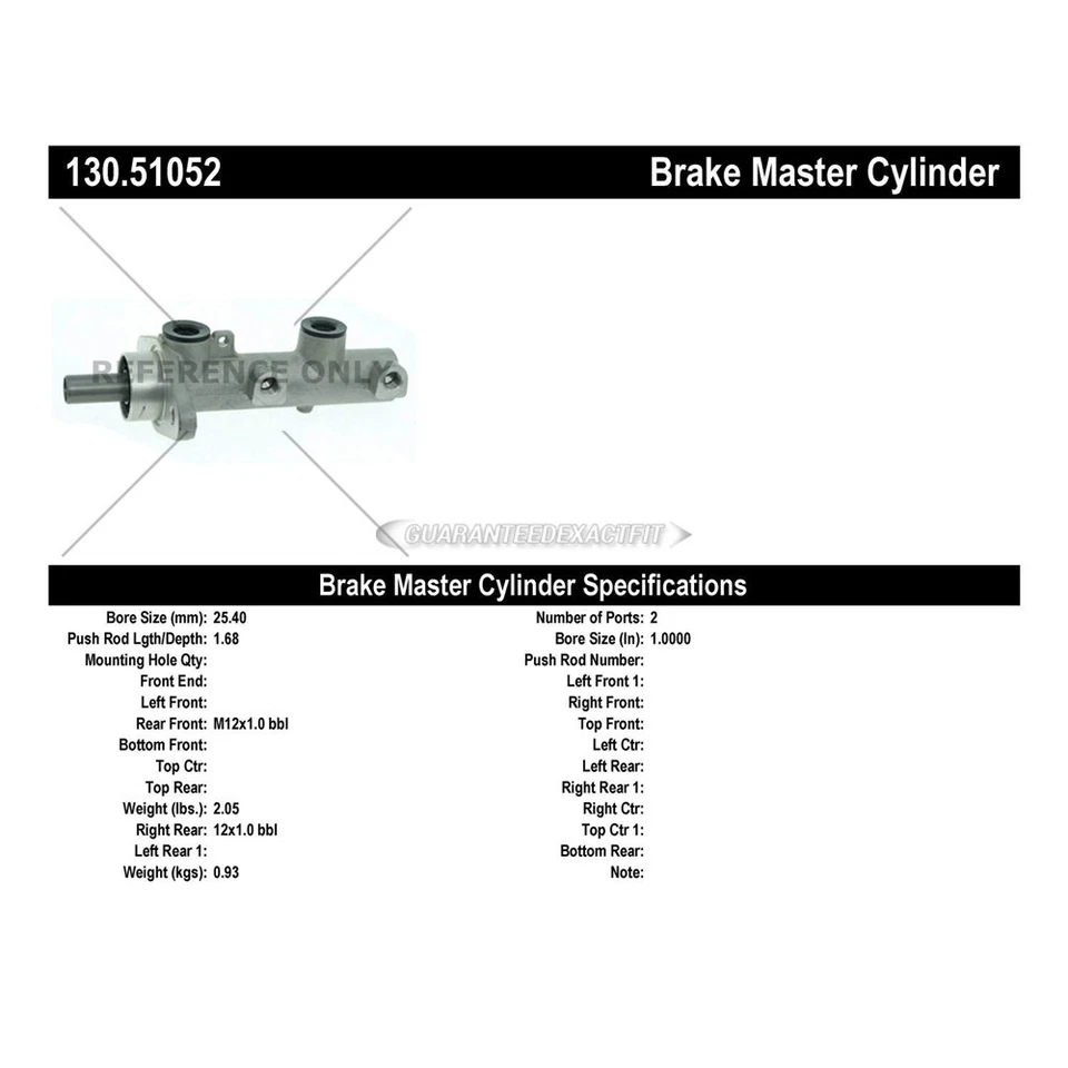 Cilindro maestro de freno centrado GAP para Hyundai Genesis Equus y Kia K900 Foto 3 de 3
