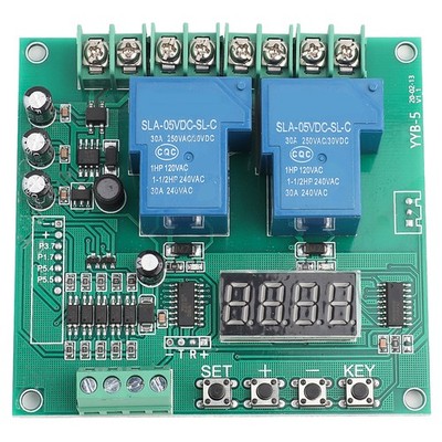 YYB 5 12v 24v Motor Forward / Reverse Control Board Two Relay Delay Timing NY