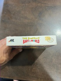 The Simpsons BART vs the World Nintendo NES Complete CIB!