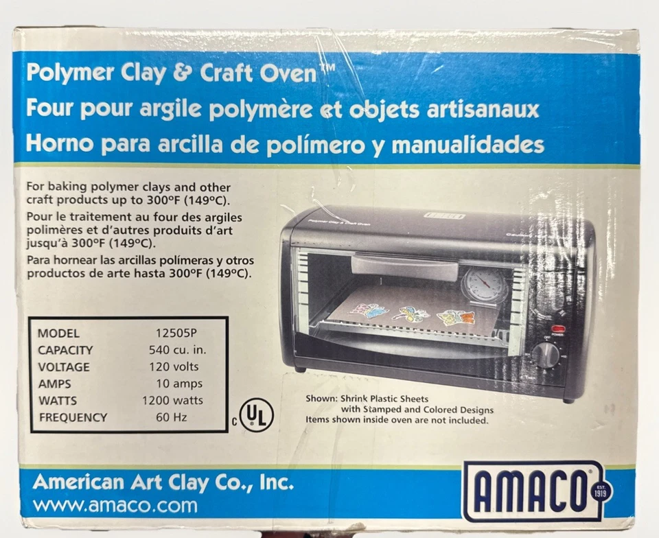 Horno artesanal/arcilla de encimera AMACO horno de arcilla polimérica negra y horno artesanal Foto 2 de 4