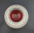 Vintage 1950's Murano Crackle Style Art Glass 6"  Ash Dish