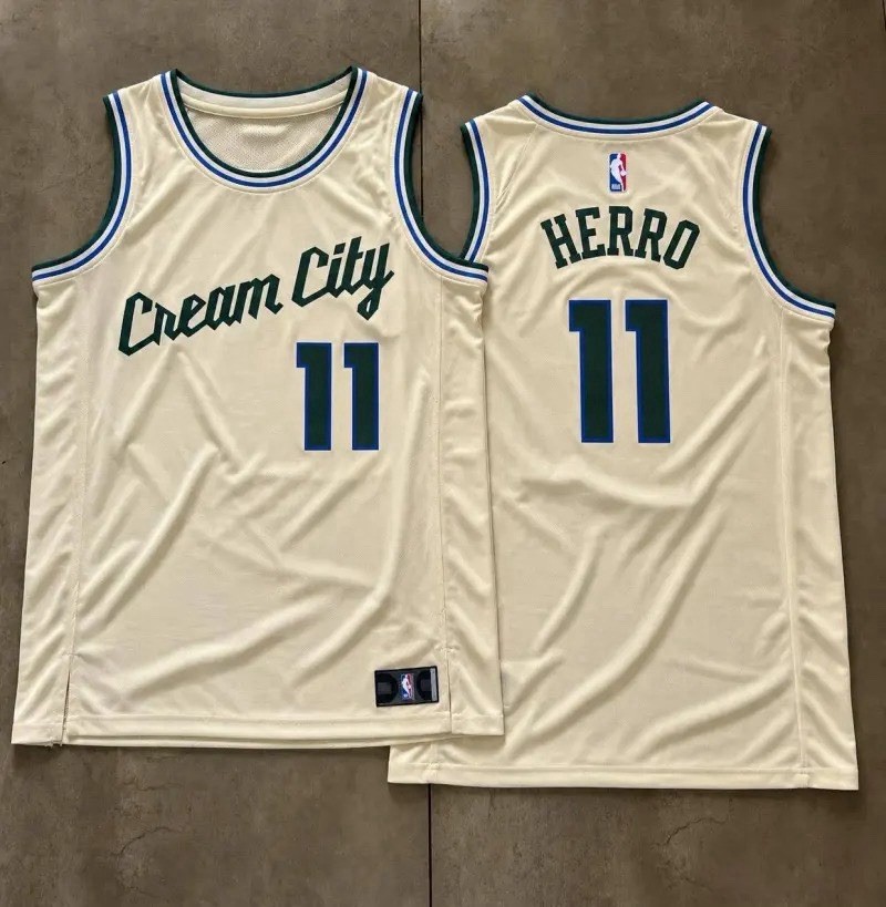 Nike Milwaukee Bucks Tyler Herro #11 swing man jersey