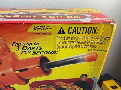 NEW In Box!! NEVER USED NERF NStrike Vulcan Belt Fed EBF-25 Dart