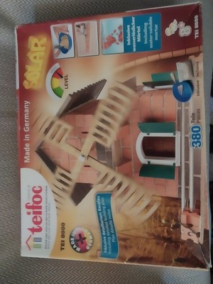 Teifoc Solar Windmill Set 380 Pieces Open Package Complete Germany See Details 