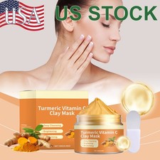 Turmeric & Vitamin C Clay Mask, Brightening &...
