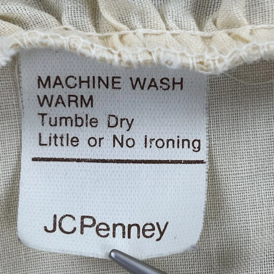 Fundas de almohada JC Penney Tastemaker de colección (2) volantes florales estándar hechas en EE. UU. años 70 Foto 4 de 4