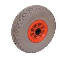 Ruota Ruote per Carrello Portapacchi Antiforatura Piena Gomma Ricambio ø260x85