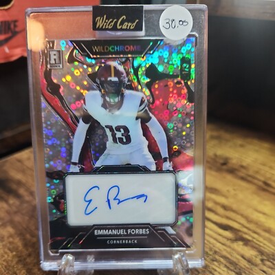 2023 Wild Card Wild Chrome Pro Look-WCG-A Joe Tippmann Rookie RC AUTO