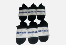 Bombas Womens Ankle Socks Black Honeycomb Arch Small Size Black Multi 6 Pair
