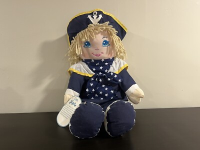 VINTAGE 90s Well Made Precious Mine Kyle Sailor Girl Doll Plush Stuffed NWT NEW