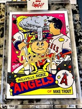 🏅Topps Project 70- Mike Trout - Ermsy Gold AUTO 3/5- RARE -Adam Bomb GPK #357🔥