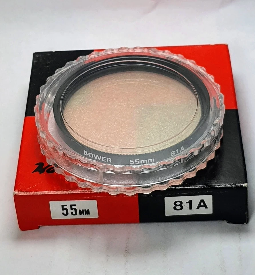 Bower 55mm 81A 81-A 81 A Warming Light Balancing Glass Lens Filter Japan 55 mm - Image 2 of 4