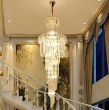 Modern Fashion K9 Crystal Chandelier Villa Stairs Hotel Lighting Fixture Yc.R