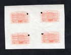 Honduras 1956 block of stamps Mi#537 PROOF RR MNH