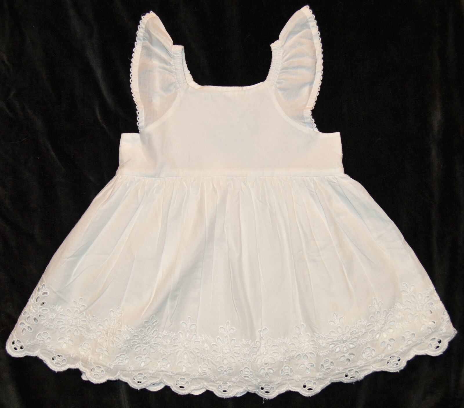 Baby Gap Factory White Eyelet Portrait Dress 3-6 18-24 Months $40 NWT