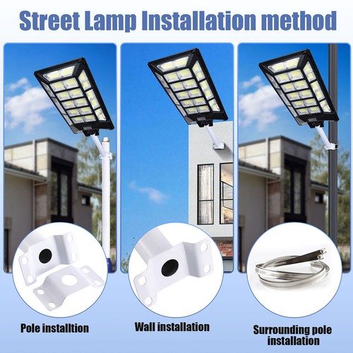 Commercial 11000W 8700W Outdoor Dusk to Dawn Solar Street Light Road Area Lamp - Picture 5 of 106