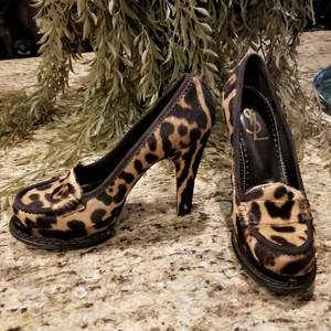 ysl leopard heels