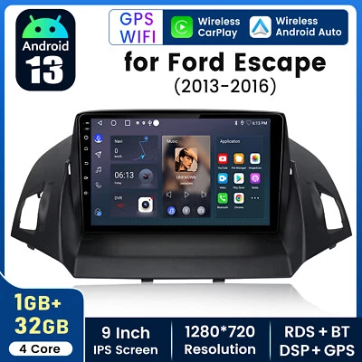 JUNSUN For Ford Escape Kuga II 2013-2017 Carplay GPS SAT NAV Android Car Stereo Radio