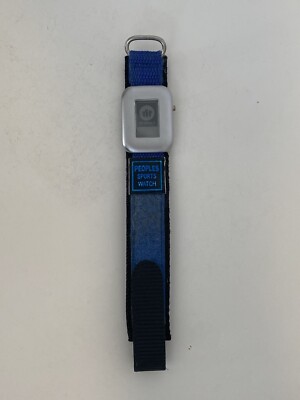 Vintage Peoples Sports Watch Brand Digital Wristwatch Hook & Loop Band Read