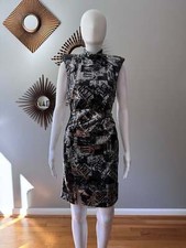 ASOS - Sequin Mini Dress in Newspaper Print