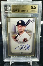 2017 Topps Transcendent Alex Bregman Rookie Auto White Jersey #04/15 BGS= 9.5