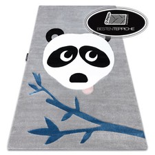 MODERN Coloured RUGS PETIT Panda Grey White Black For Kids Best Quality