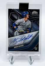 2023 Topps Chrome Black Autograph Refractor Drew Waters Auto Rookie RC /150