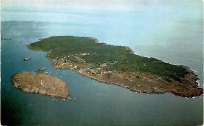 Booth Harbor, PM, Maine, Amos Aare, Bergenfices, MONHEGAN Postcard