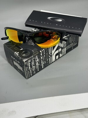 Brand New Oakley Half Jacket XLJ Jet Black W/ Fire Iridium Brand New Oakley Half Jacket XLJ Jet Black W/ Fire Iridium