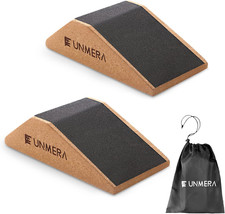 2 Pack Squat Wedge Blocks Heel Elevated Non Slip Slant Board for Calf Raises