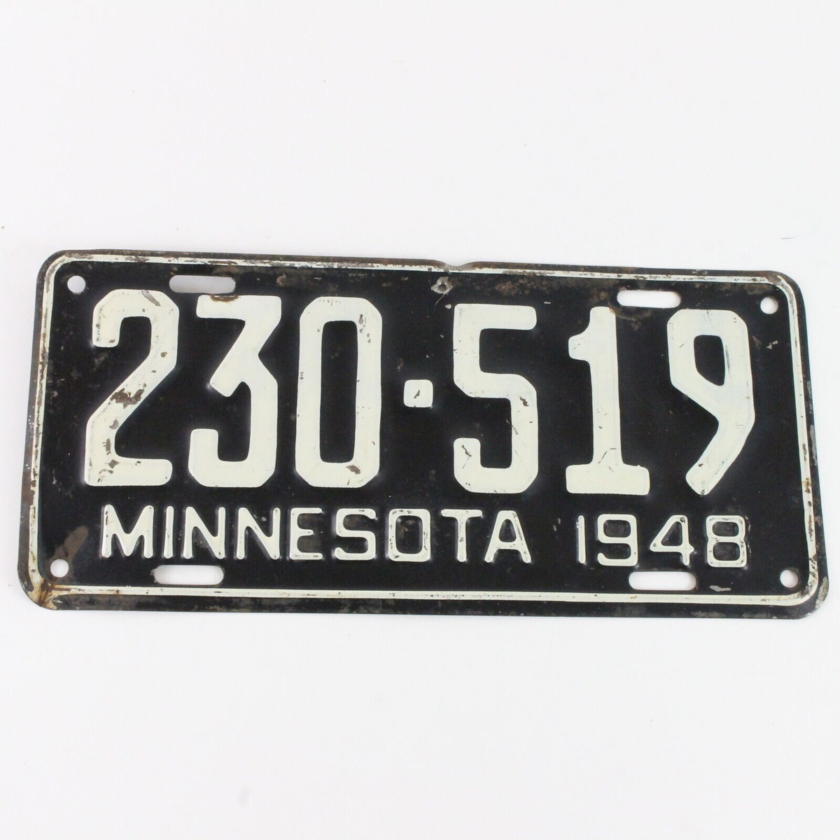 Minnesota State 1948 Vintage Car License Plate 6 Digit 230 519 | eBay