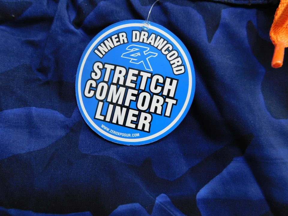 ZeroXposur Boy's Swim Shorts Trunks Navy/Orange Sharks Size S 8 - Image 4 of 4