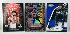 Shaedon Sharpe Prizm Monopoly Black Icons + Threads + Court Kings Mem Relic RC