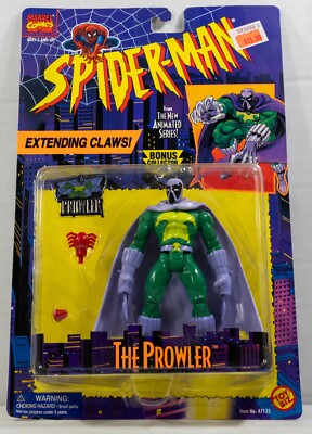 The Prowler Action Figure Extending Claws Spider-Man TV Marvel Toy Biz 1995 NEW