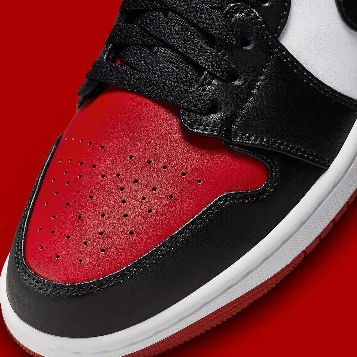 Nike AIR Jordan 1 LOW CHICAGO BRED TOE 2.0 553558 161 MEN'S Nike AIR Jordan 1 LOW CHICAGO BRED TOE 2.0 553558 161 MEN'S