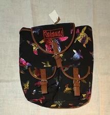 Bahamas Backpack With Iridescent Turtles New Old Stock With Tag See DESC & PICS