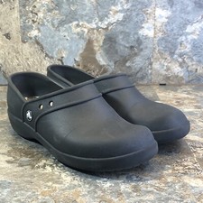 Crocs Neria Womens Size 8 Black Lightweight Comfort Work Clogs