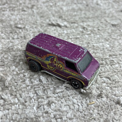 1974 Hot Wheels Redline Super Van Plum Dirt Bike Motorcross Smoked