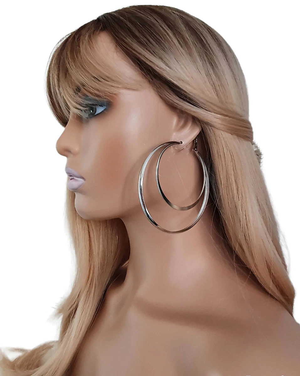8 cm hoop earrings deals