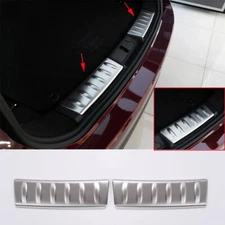 Steel Interior Trunk Sill Plate Rear Bumper Guard Trim for Jaguar F-PACE 2016-20