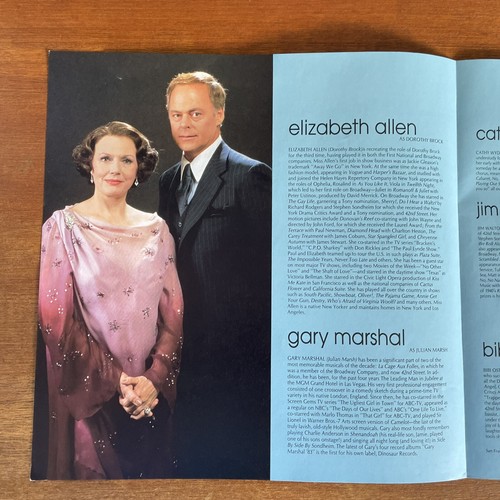 1986 Tour 42nd Street Musical Program Elizabeth Allen Gary Marshal Albuquerque - Picture 11 of 12