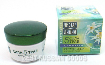 Чистая линия Крем для лица сила 5 трав питатальный 45мл (8714100726099)
