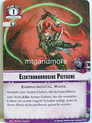 Warhammer 40000 Conquest LCG - 1x #056 Elektrokorrosive Peitsche - Zerfetzen und